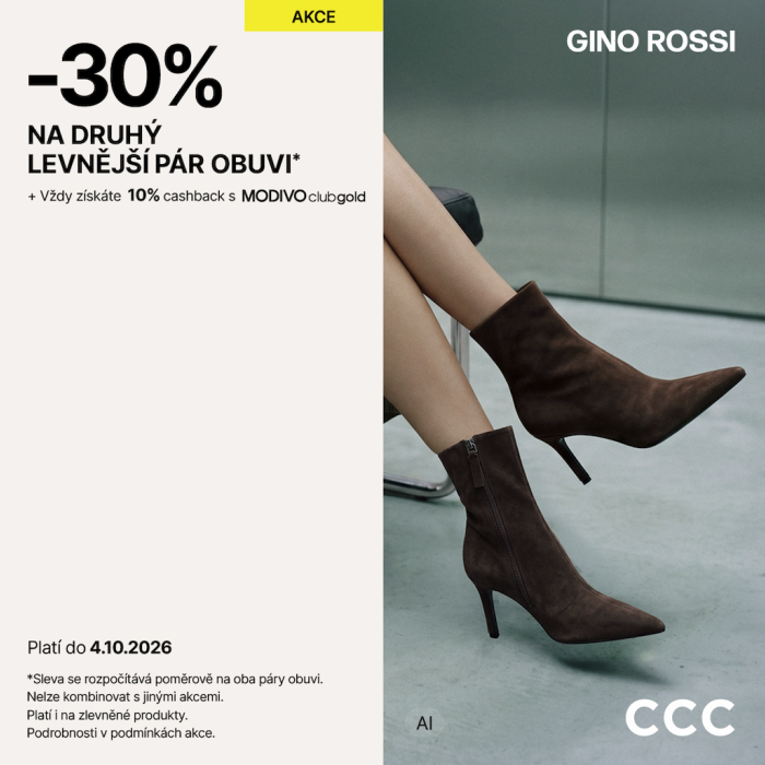 Připravte se na podzim a získejte slevu 30 % na druhý levnější pár obuvi!